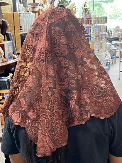 Sable Lydia Mantilla Chapel Spanish Veil 51" - Unique Catholic Gifts