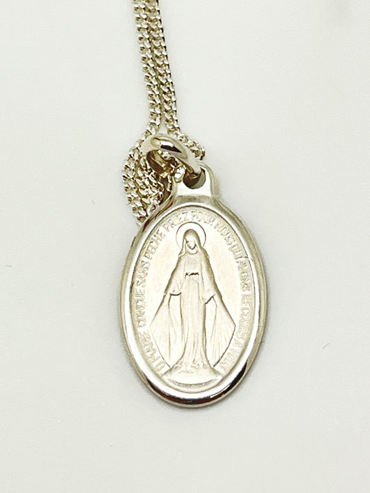 Sterling Silver Miraculous Medal 3/4" - Unique Catholic Gifts