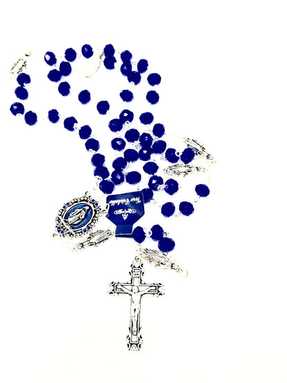 Blue Miraculous Medal Rosary - Unique Catholic Gifts