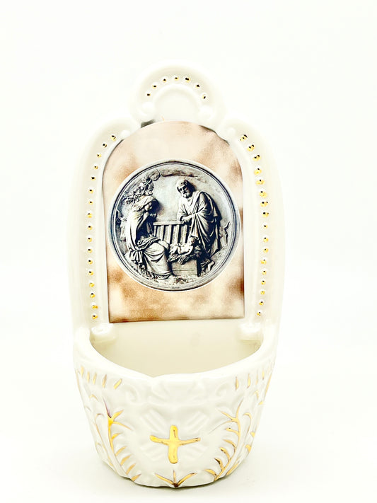 Holy Family Holy Water Font - Unique Catholic Gifts