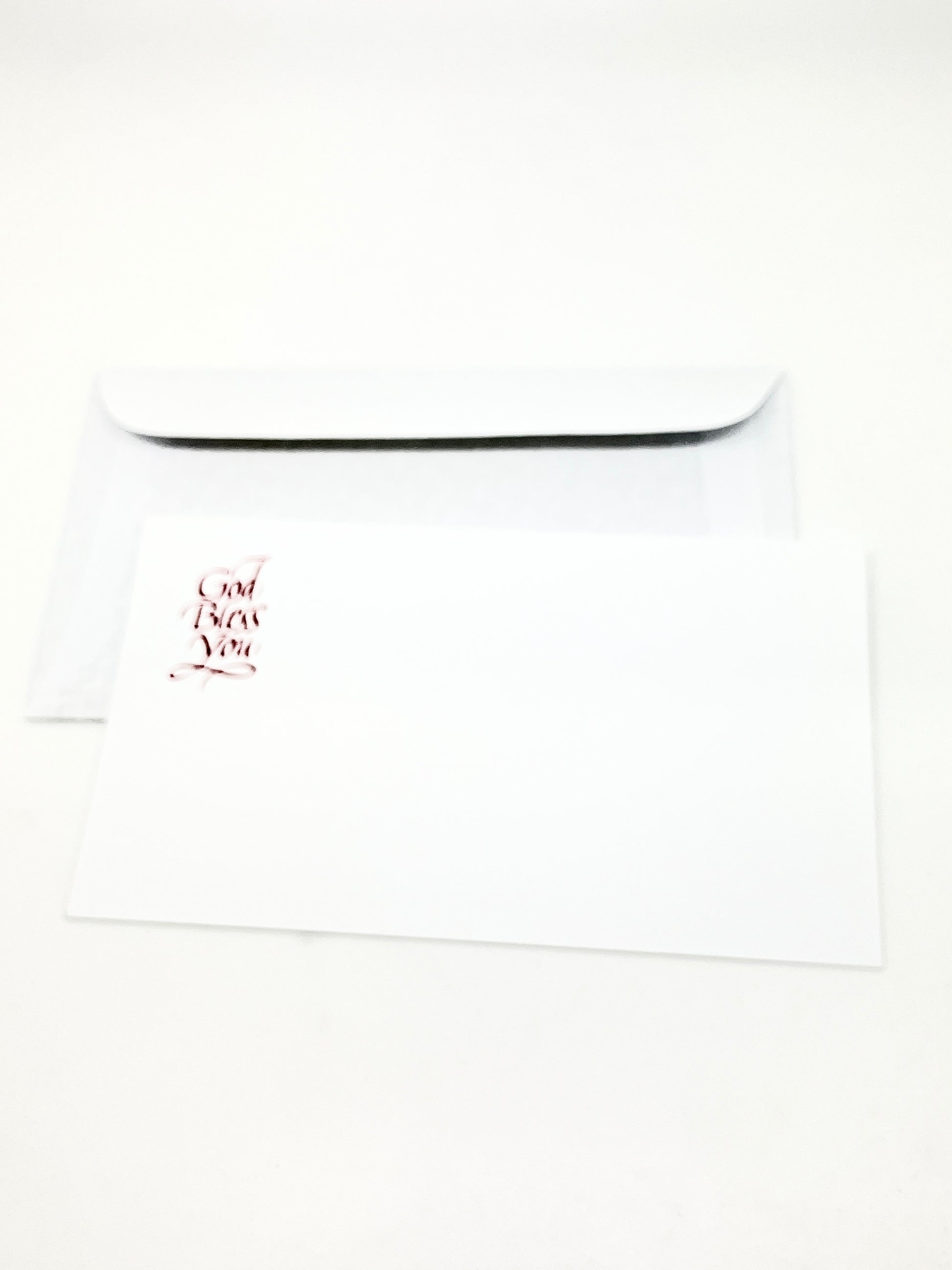 God Bless You Blank Note Card with Envelope - Unique Catholic Gifts