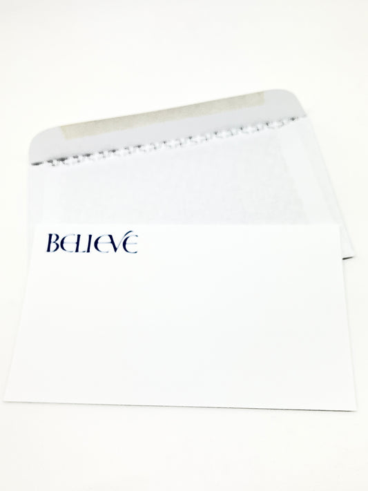 Believe Notecard with Envelope - Unique Catholic Gifts