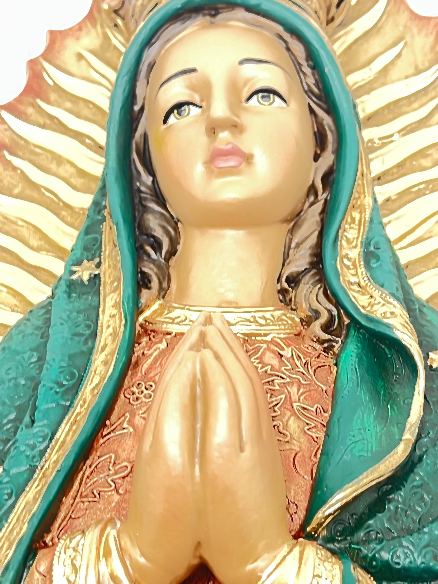 Our lady of Guadalupe Holy Water Font 12" - Unique Catholic Gifts