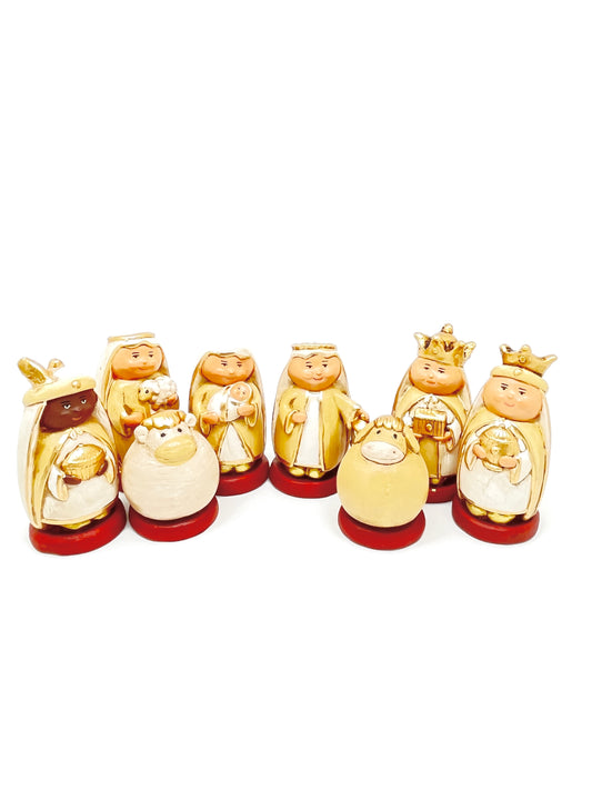 8 Piece Chubby Cheeks Nativity Set 3 1/2" - Unique Catholic Gifts