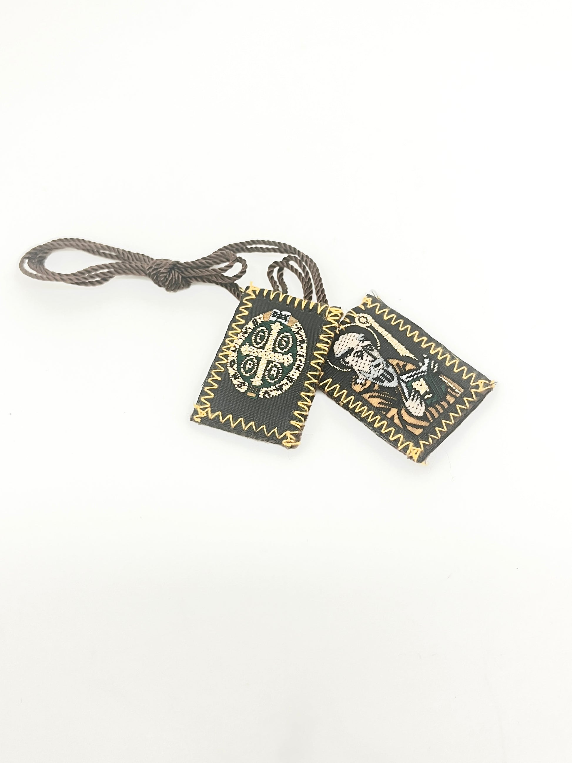 Saint Benedict Brown Scapular 1 1/2" - Unique Catholic Gifts