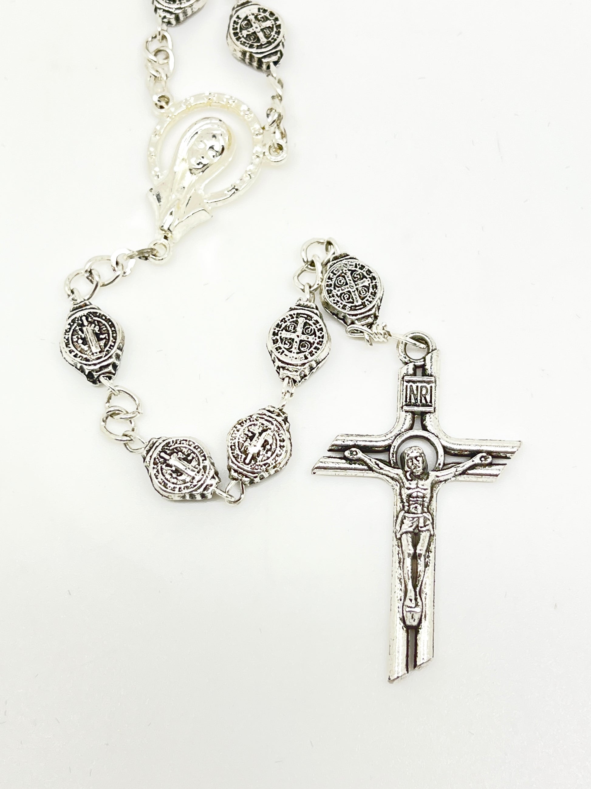 St. Benedict Medals Rosary Black - Unique Catholic Gifts