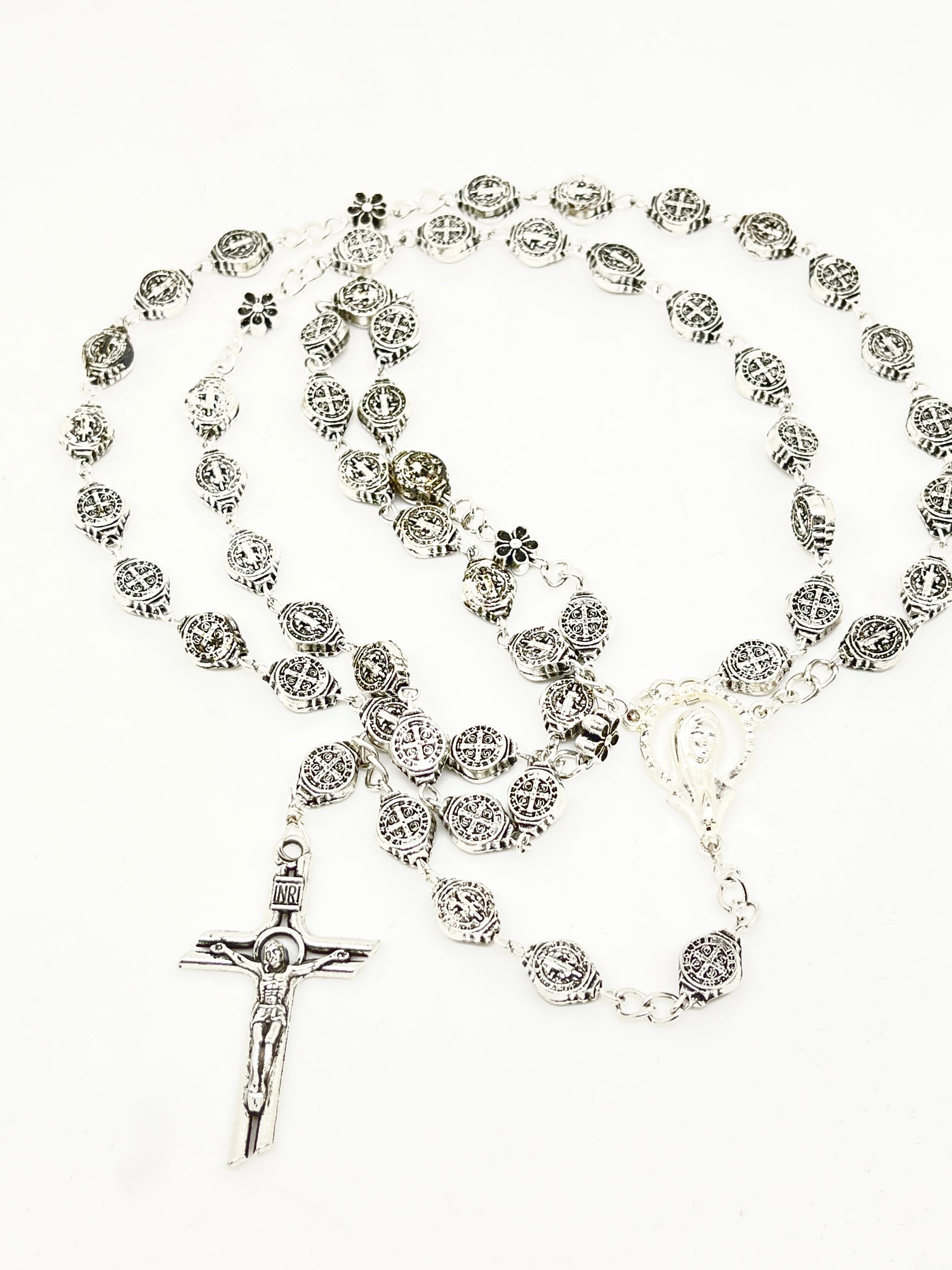 St. Benedict Medals Rosary Black - Unique Catholic Gifts