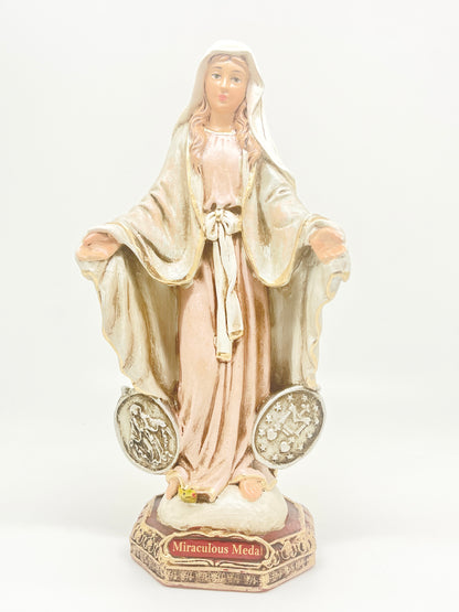 Our Lady of the Miraculous Medal Statue (8 1/2") - Unique Catholic Gifts