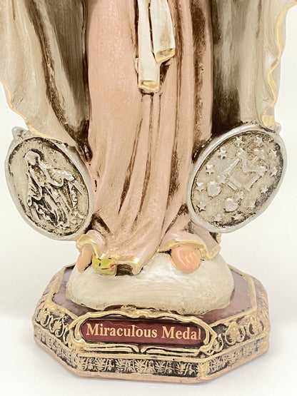 Our Lady of the Miraculous Medal Statue (8 1/2") - Unique Catholic Gifts