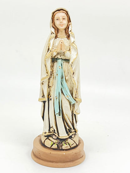 Our Lady of Lourdes Statue 5 1/2" - Unique Catholic Gifts