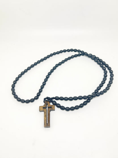 Black Jesus Beads Chotki Russian Greek Byzantine Canecula Prayer Beads (100 ) - Unique Catholic Gifts