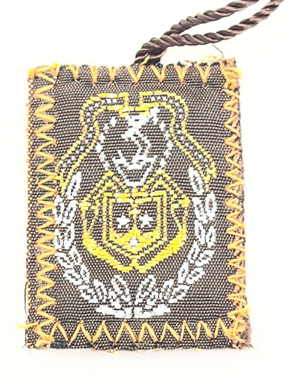 Brown Scapular with Our Lady of Mt. Carmel 1 1/2"