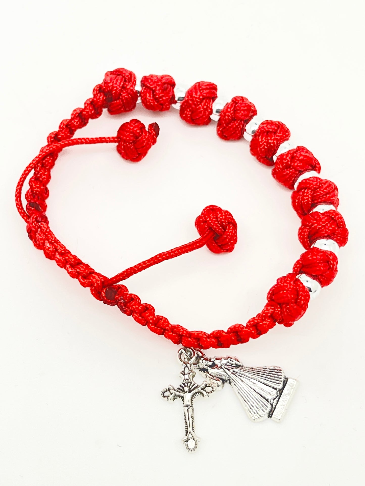 Divine Mercy Red Rosary Bracelet