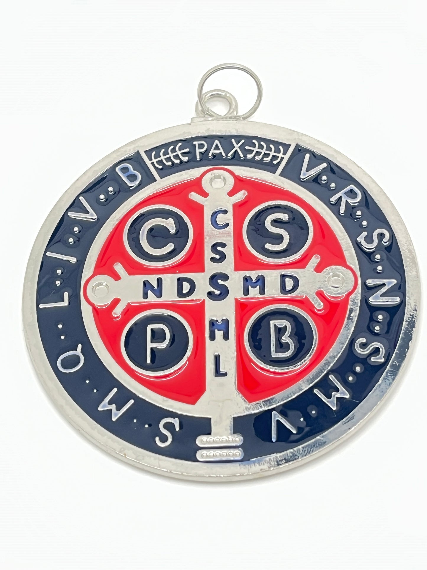 Multi Color Saint Benedict Medal 3 1/2"