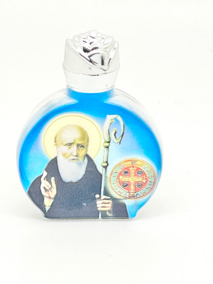 Saint Benedict Glass Holy Water Bottle