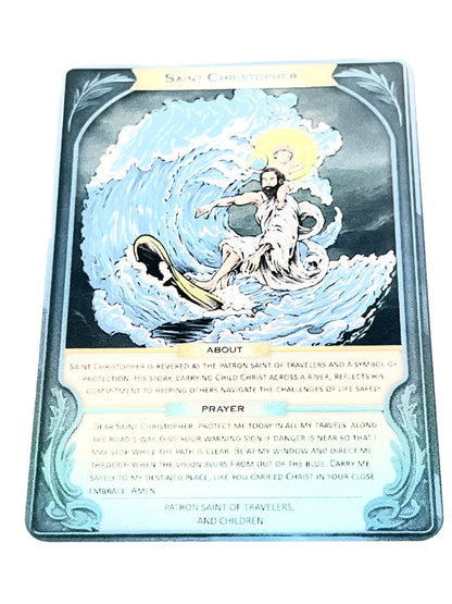 St. Christopher Holograph Prayer Card