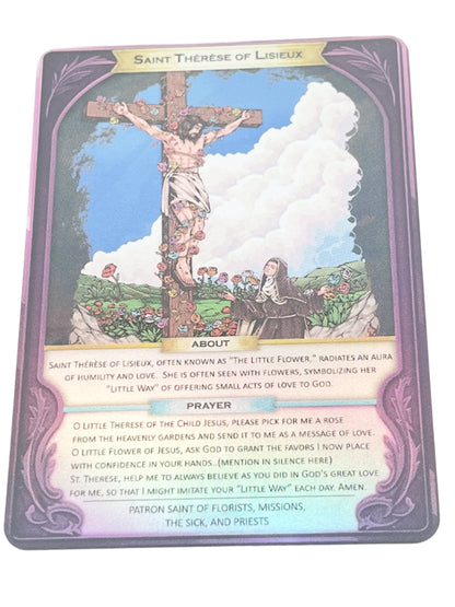 Saint Thérèse of Lisieux Holograph Prayer Card