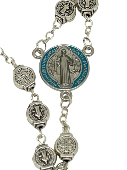 Color St. Benedict Rosary 23"