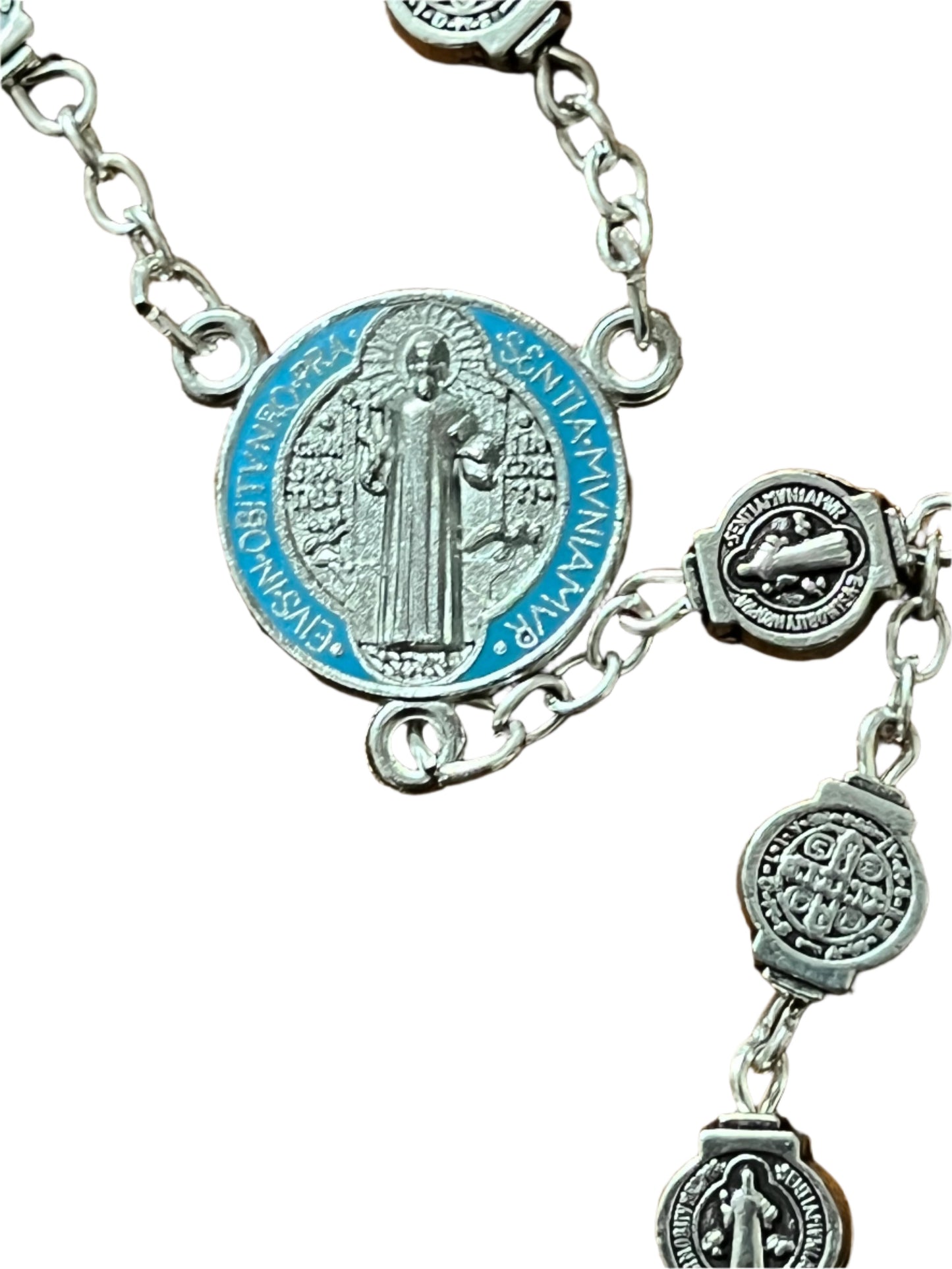 Color St. Benedict Rosary 23"