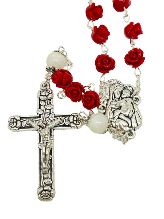 Red Rose Bouquet Rosary