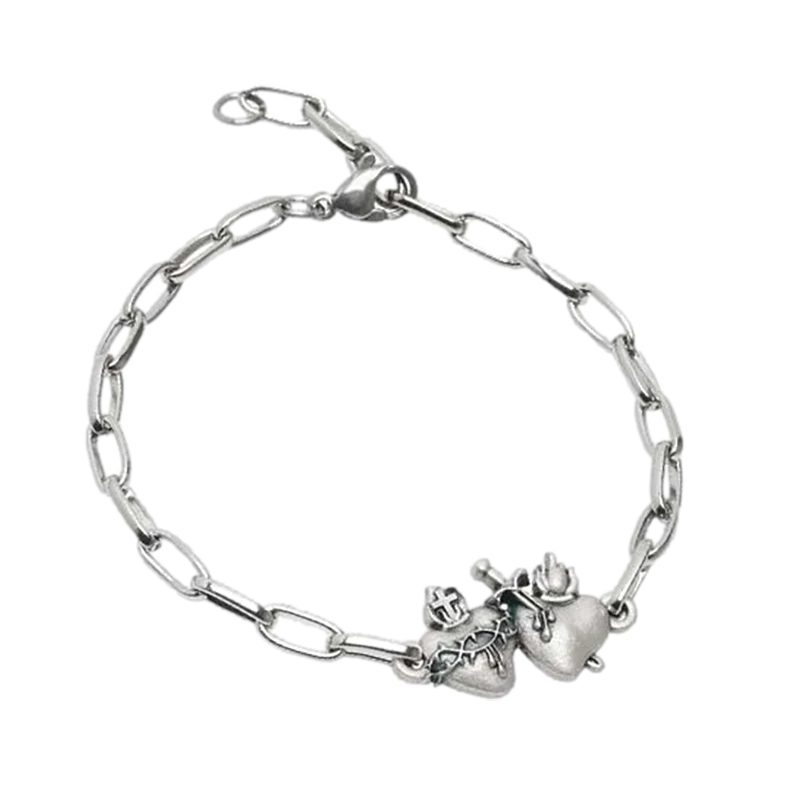 Immaculate & Sacred Hearts Bracelet - Unique Catholic Gifts