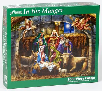 In The Manger Jigsaw Puzzle - Unique Catholic Gifts