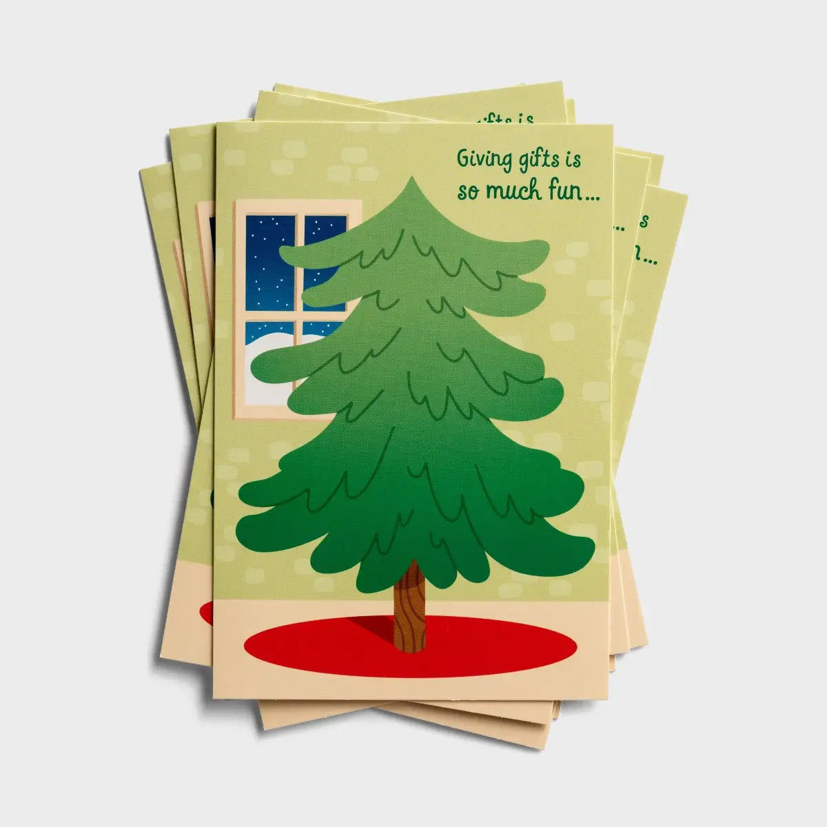 Interactive Sticker Christmas Tree - 8 Christmas Boxed Cards - Unique Catholic Gifts