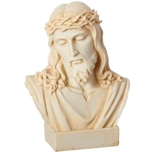 Ivory Rustic Jesus Bust