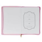 Strength and Dignity Pink Faux Leather Journal Proverbs 31:25