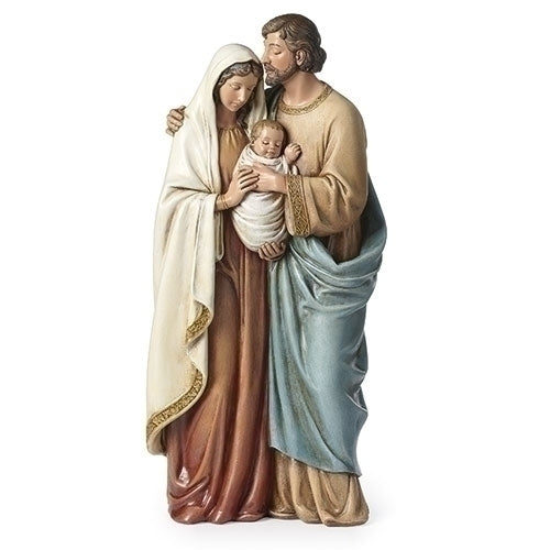 Joseph Kissing Mary Holy Family Statue 13"