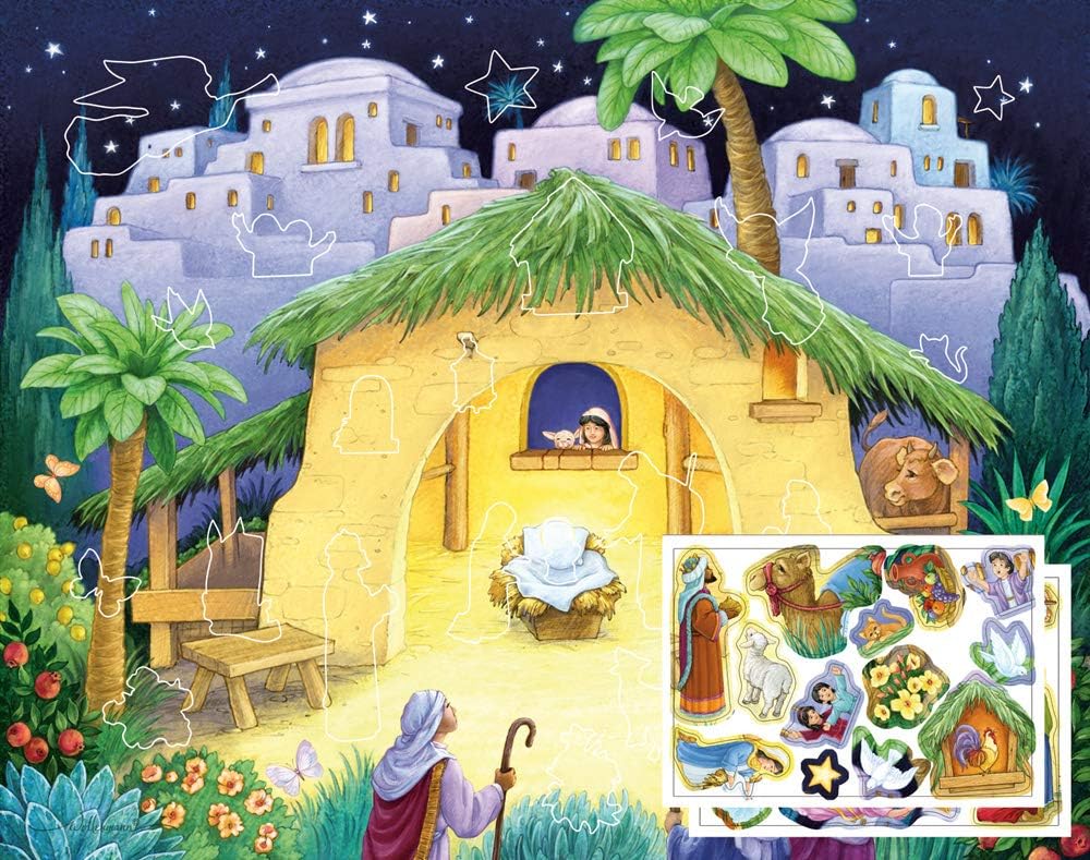 Kid's Nativity Sticker Advent Calendar