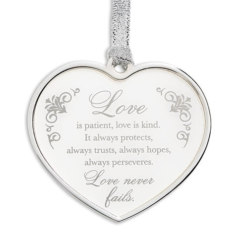 Love is Patient Ornament 2 1/2"