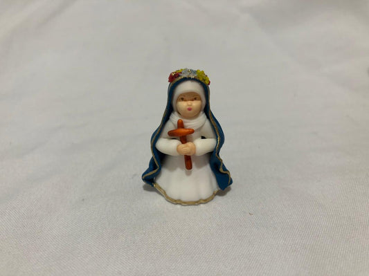 St. Rose of Lima Mini Figure - 1.2 in. - Unique Catholic Gifts