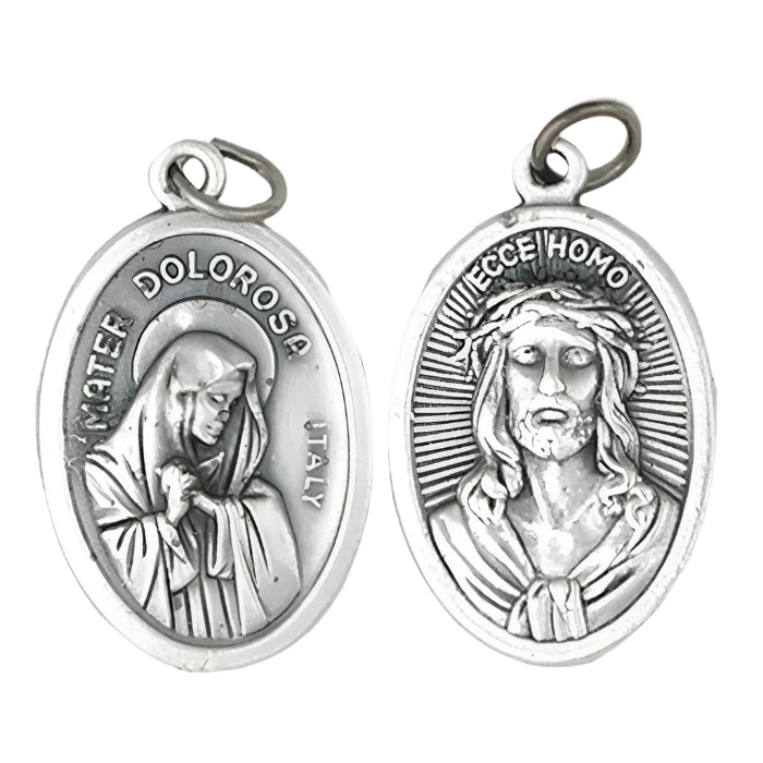 Mater Delorosa (Lady of Sorrows) / Ecce Homo Oxi Medal 1" - Unique Catholic Gifts