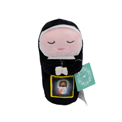 Mini Faustina Plush Doll - Unique Catholic Gifts