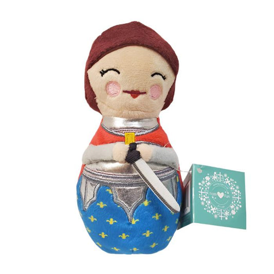 Mini Saint Joan of Arc Plush Doll - Unique Catholic Gifts