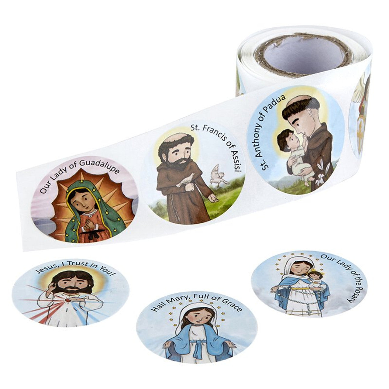 Mini Saints Stickers - Roll