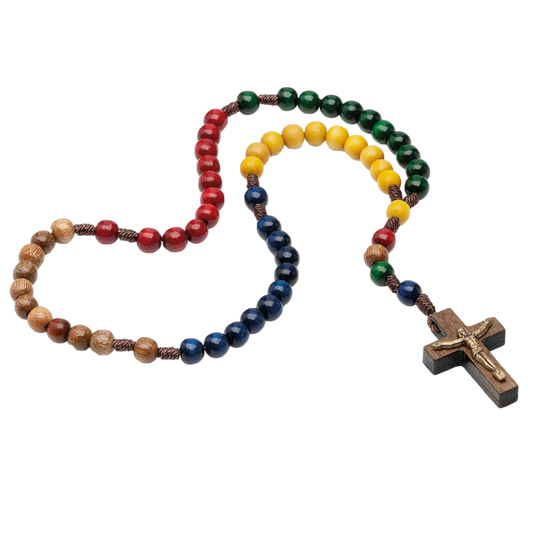 Missionary Rosary with Wood Crucifix 6MM - Unique Catholic Gifts