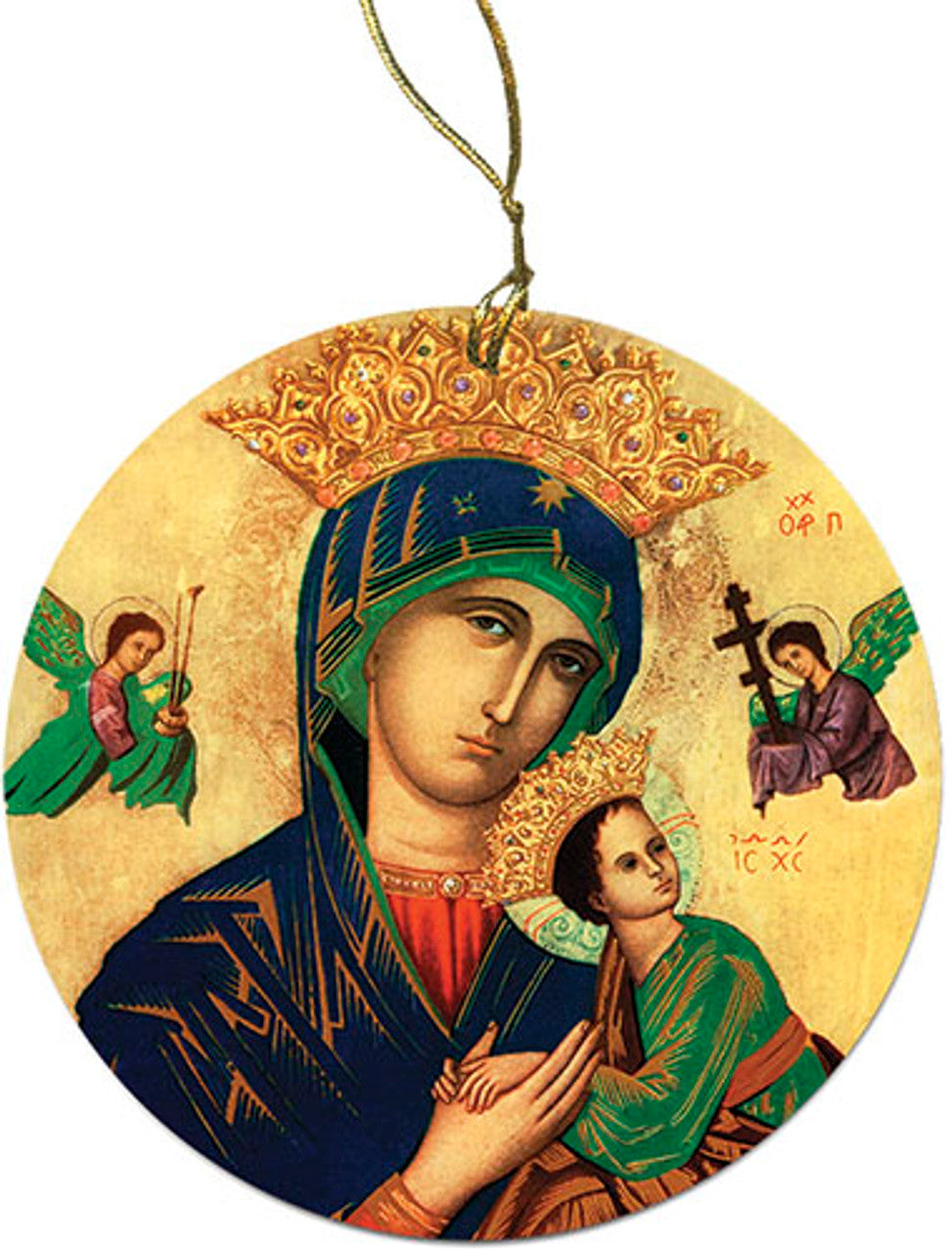 Mother of Perpetual Help 2 sided Porcelain Ornament (Copy) - Unique Catholic Gifts