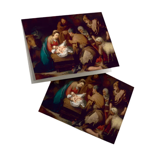 Murillo Adoration of the Shepherds - Miracle of Christmas Cards ( 18 )