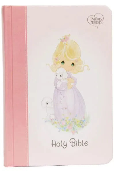 NKJV, Precious Moments Small Hands Bible, Hardcover, Pink, Comfort Print: Holy Bible, New King James Version by Thomas Nelson - Unique Catholic Gifts