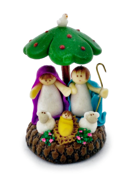 Nativity Mini Arbol- 1 in. - Unique Catholic Gifts