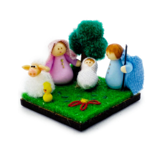 Nativity Mini Tela - 1 in. - Unique Catholic Gifts