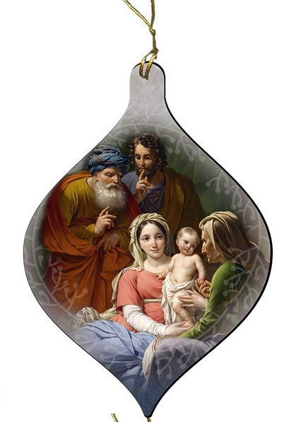 Holy Family Wood Ornament 5" #6