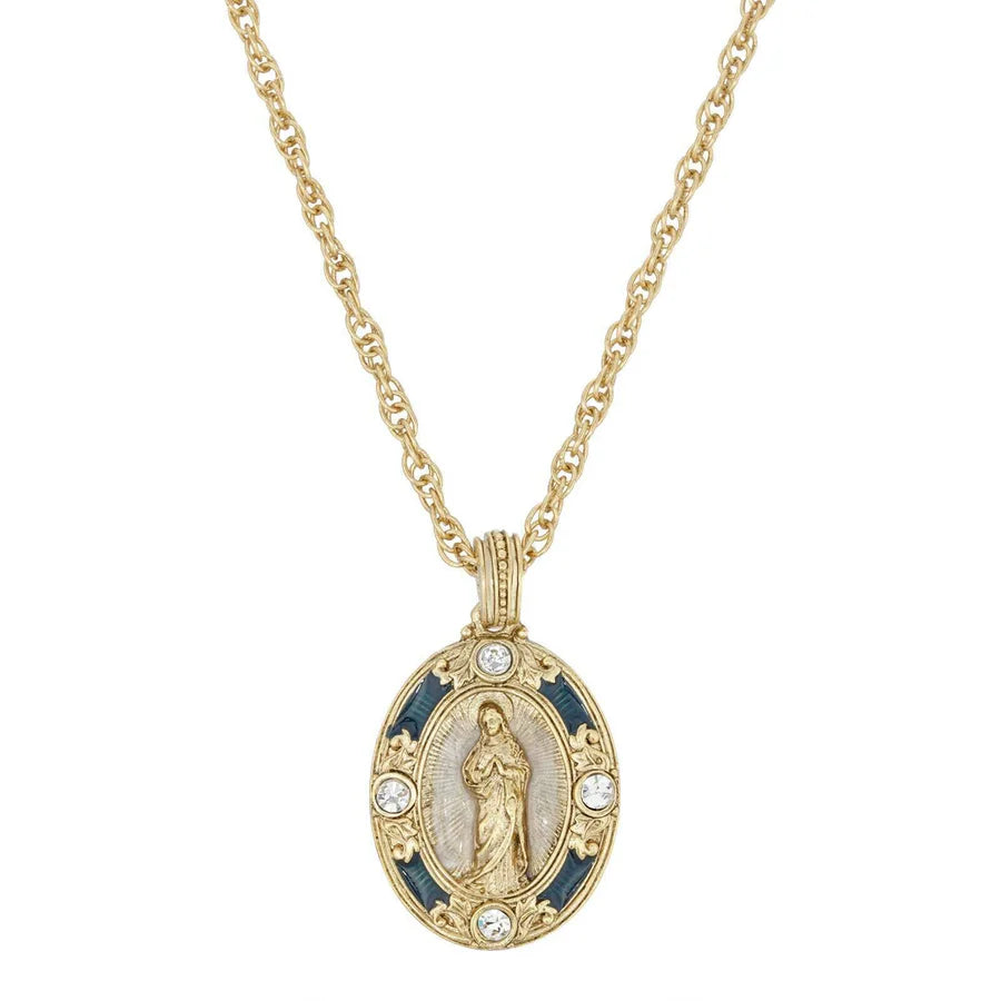 Our Lady of Grace Pendant Necklace