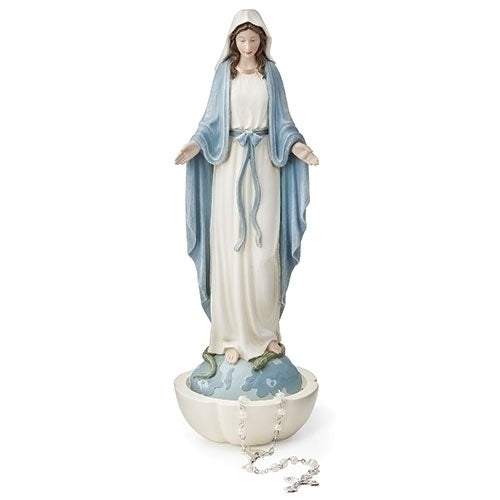 Our Lady of Grace Rosary Holder 8"