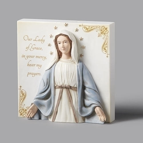 Our Lady of Grace Table Plaque 4 1/2"