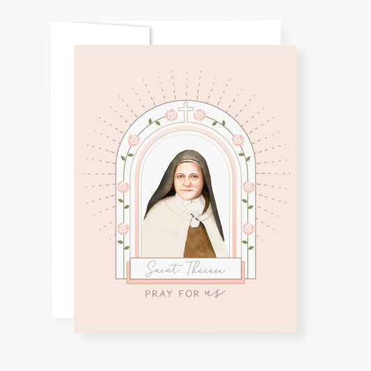 St. Therese Novena Card Pink