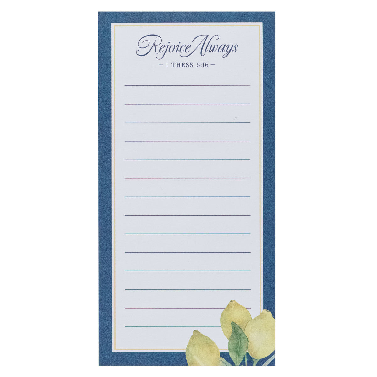 Rejoice Always Magnetic Notepad and Pen Gift Set Thessalonians 5:16 - Unique Catholic Gifts