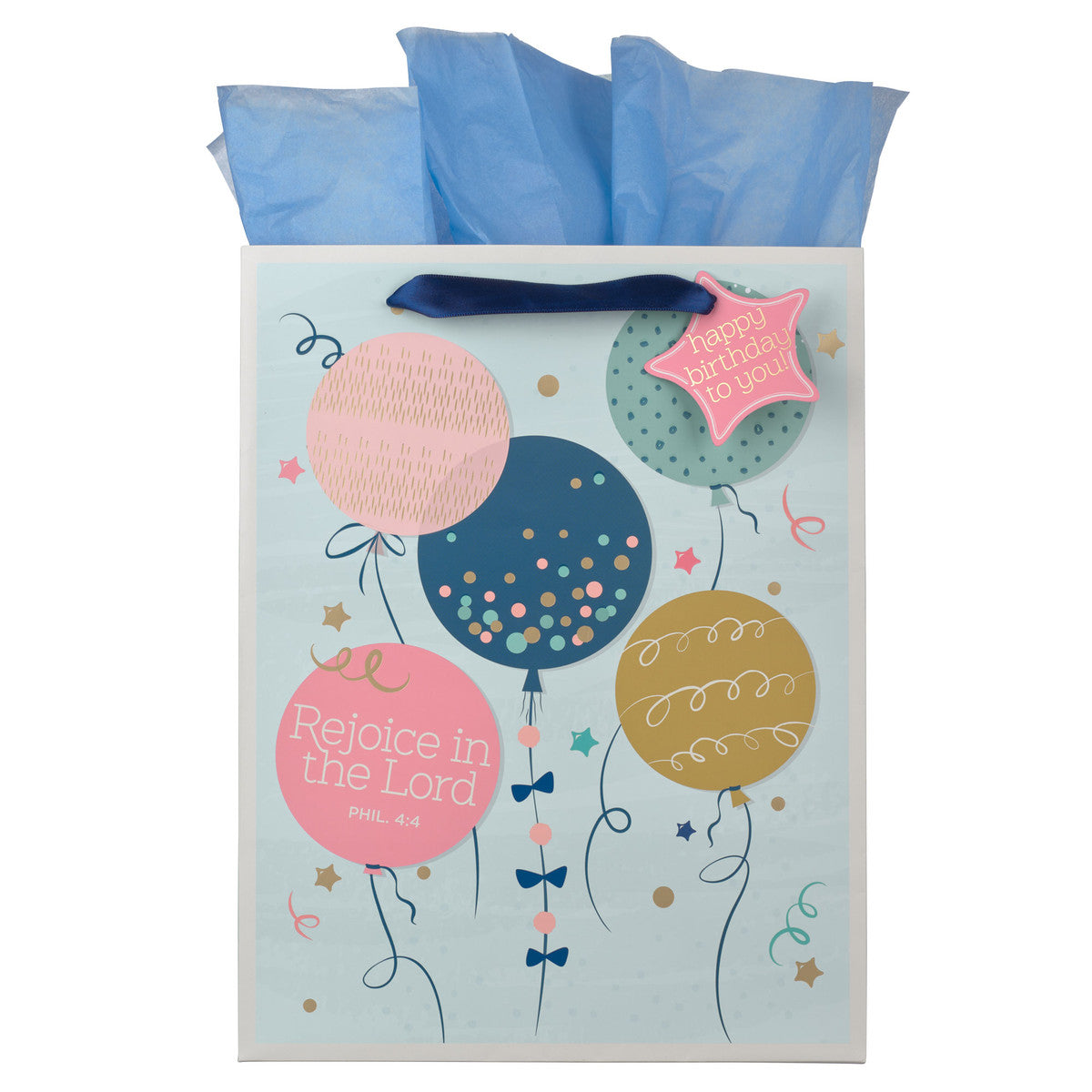 Rejoice in the Lord Gift Bag with Tissue - Unique Catholic Gifts